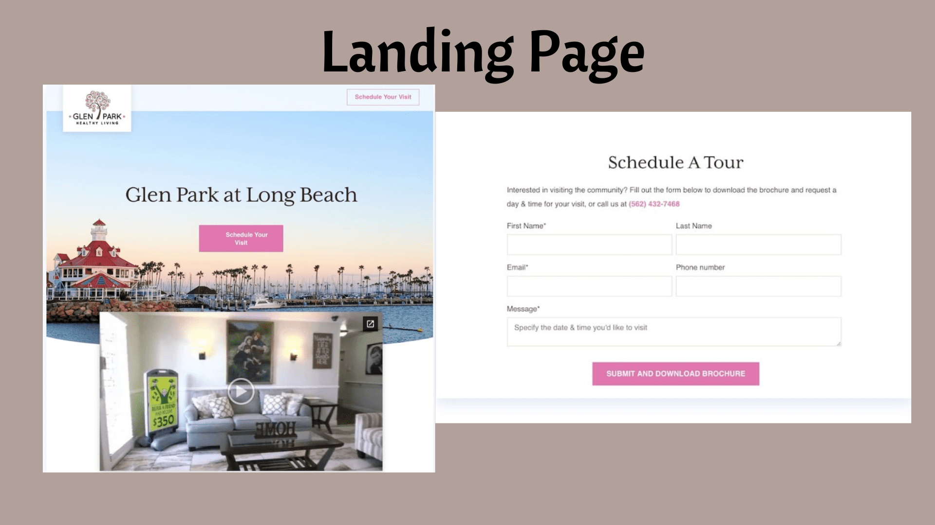 The UX landing page